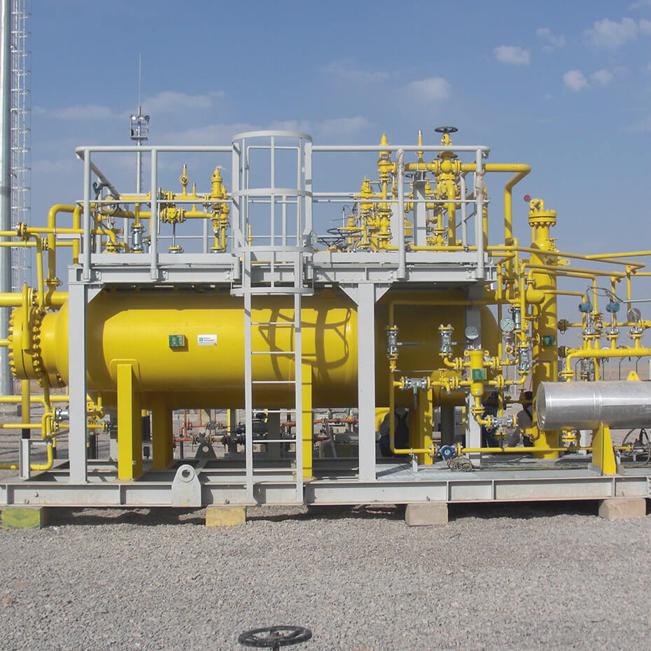 Gas dehydration units with fixed bed technology (molecular sieves and aluminas)