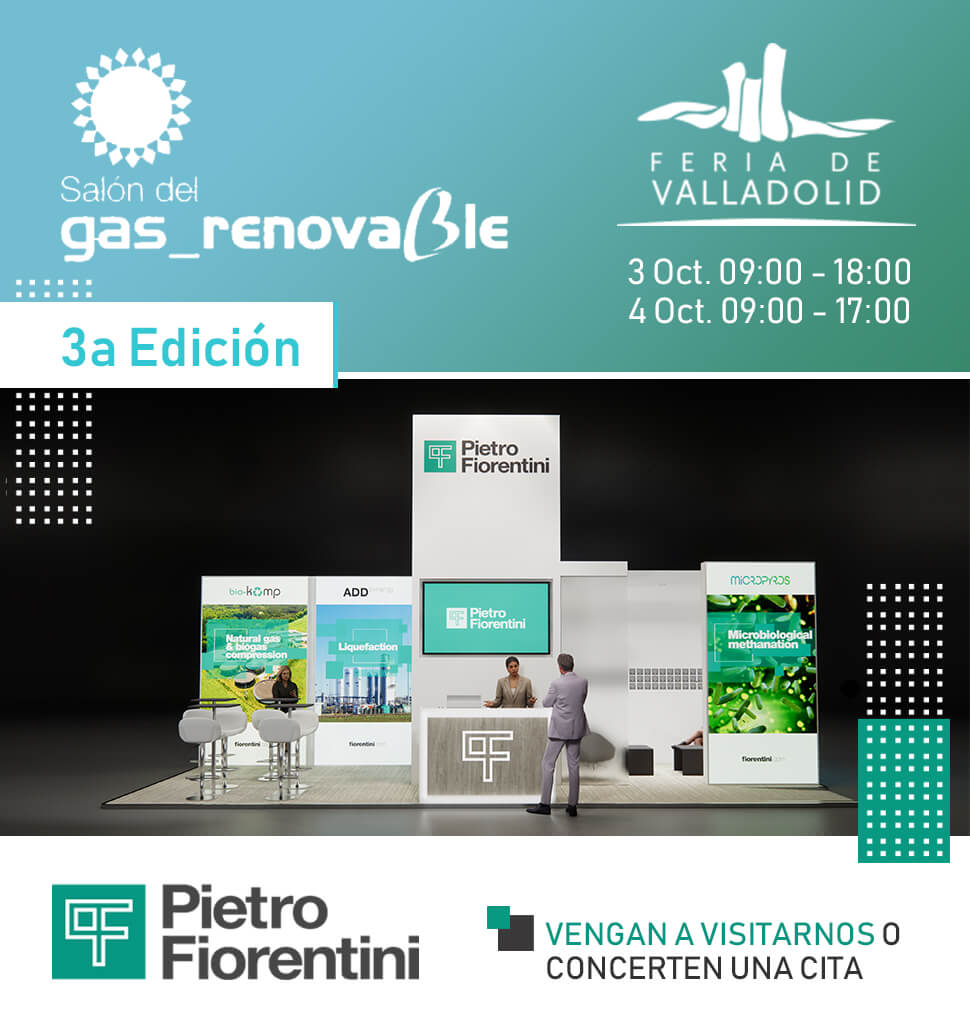 Pietro Fiorentini Iberia en el SALÓN DEL GAS RENOVABLE DE VALLADOLID