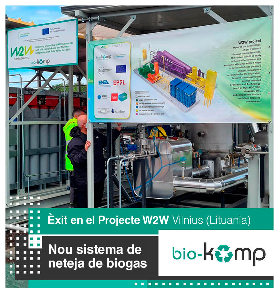 Sistema de neteja de biogàs Biokomp