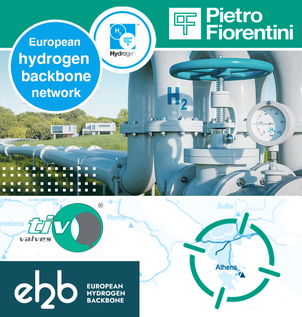 Pietro Fiorentini ball valves for the European hydrogen backbone network