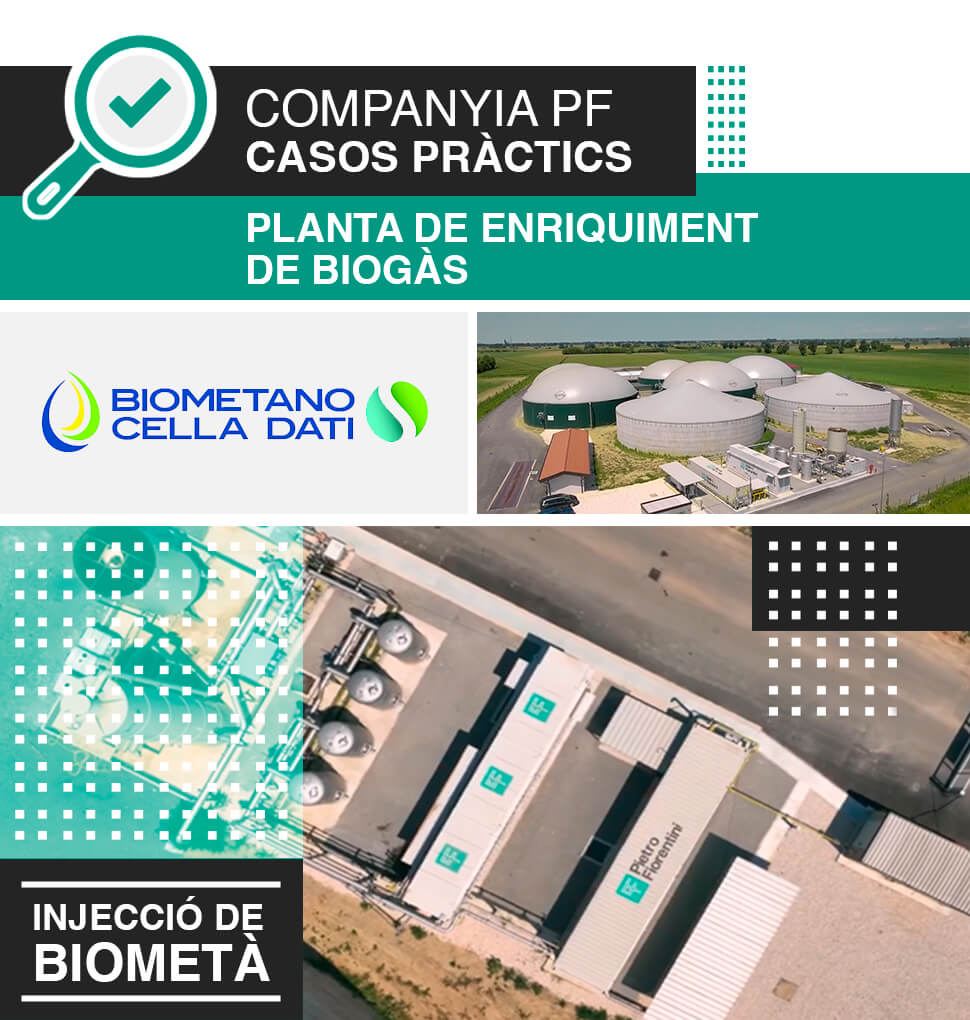 Cas pràctic: Planta d’enriquiment de biogàs i injecció en la xarxa de biometà