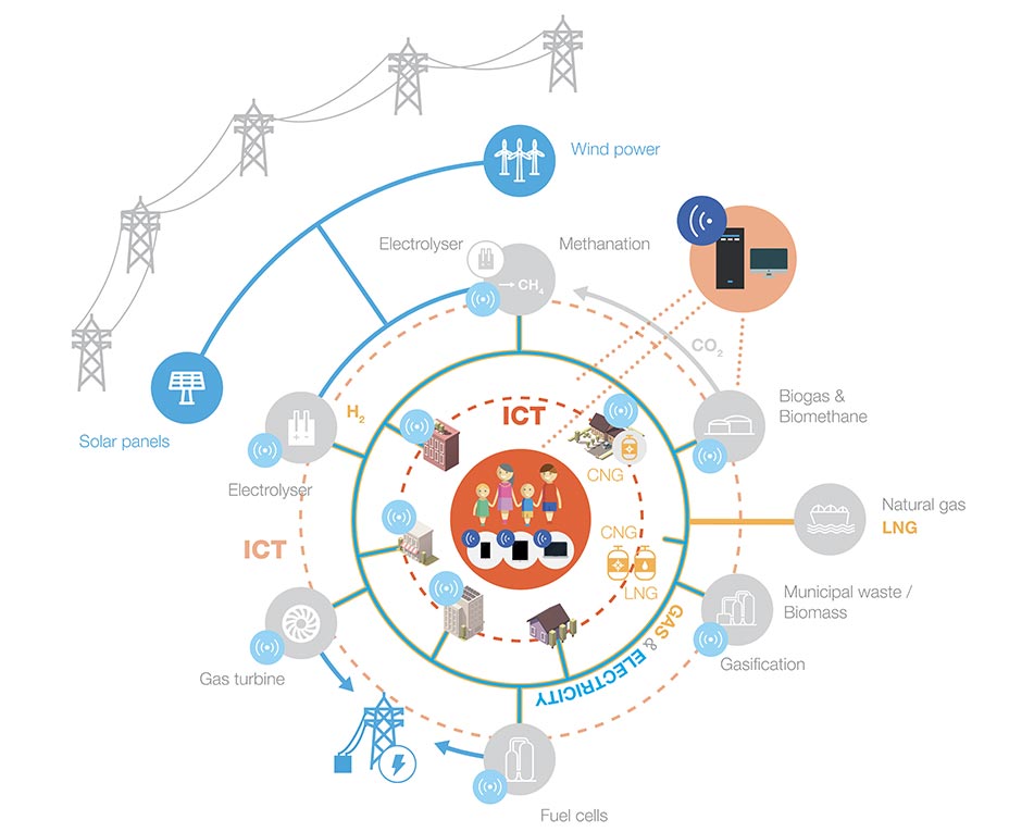 Smart Grids for electricity and gas distribution