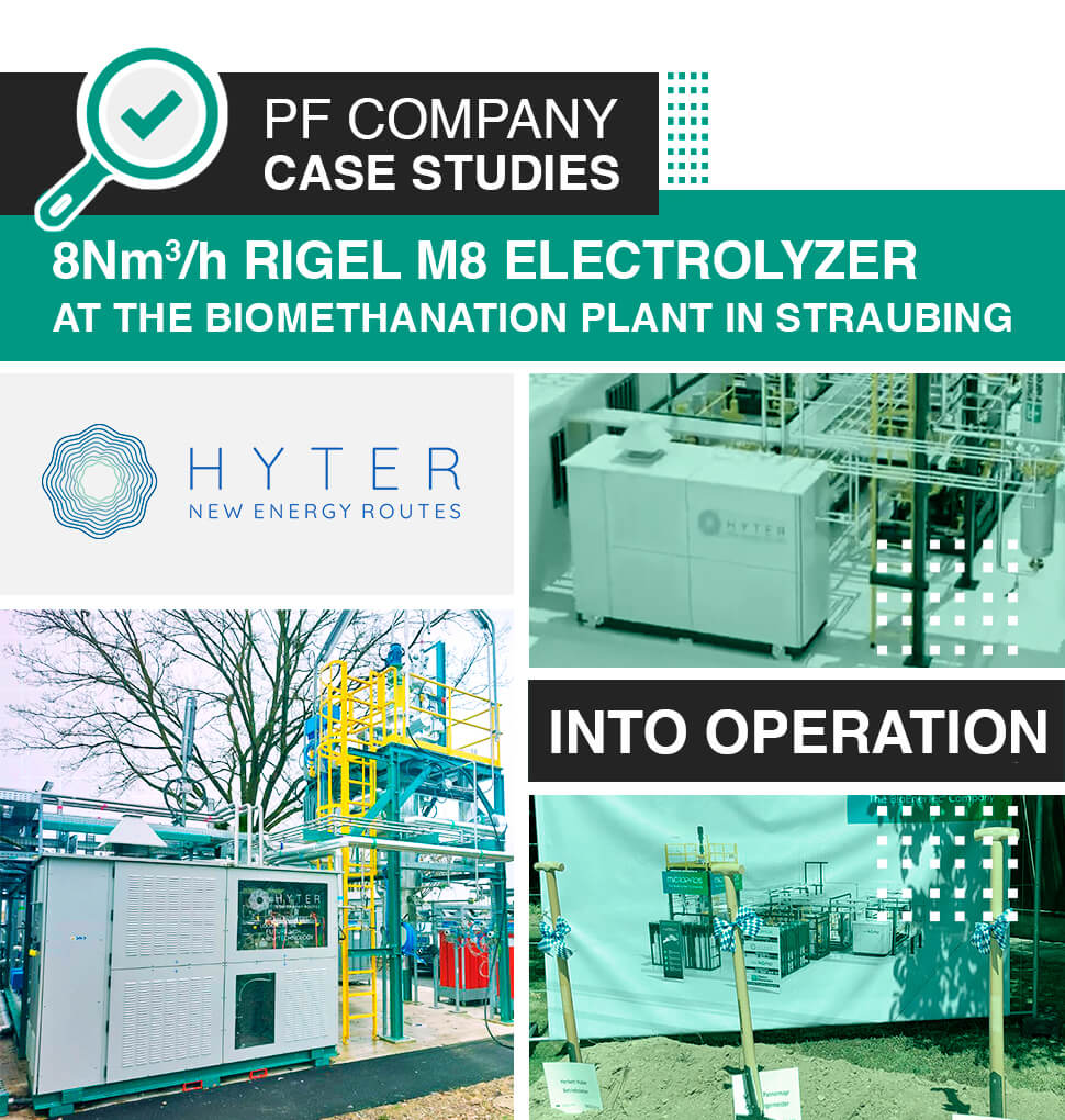 The Hyter electrolyzer gets into operation at Straubing (Germany)